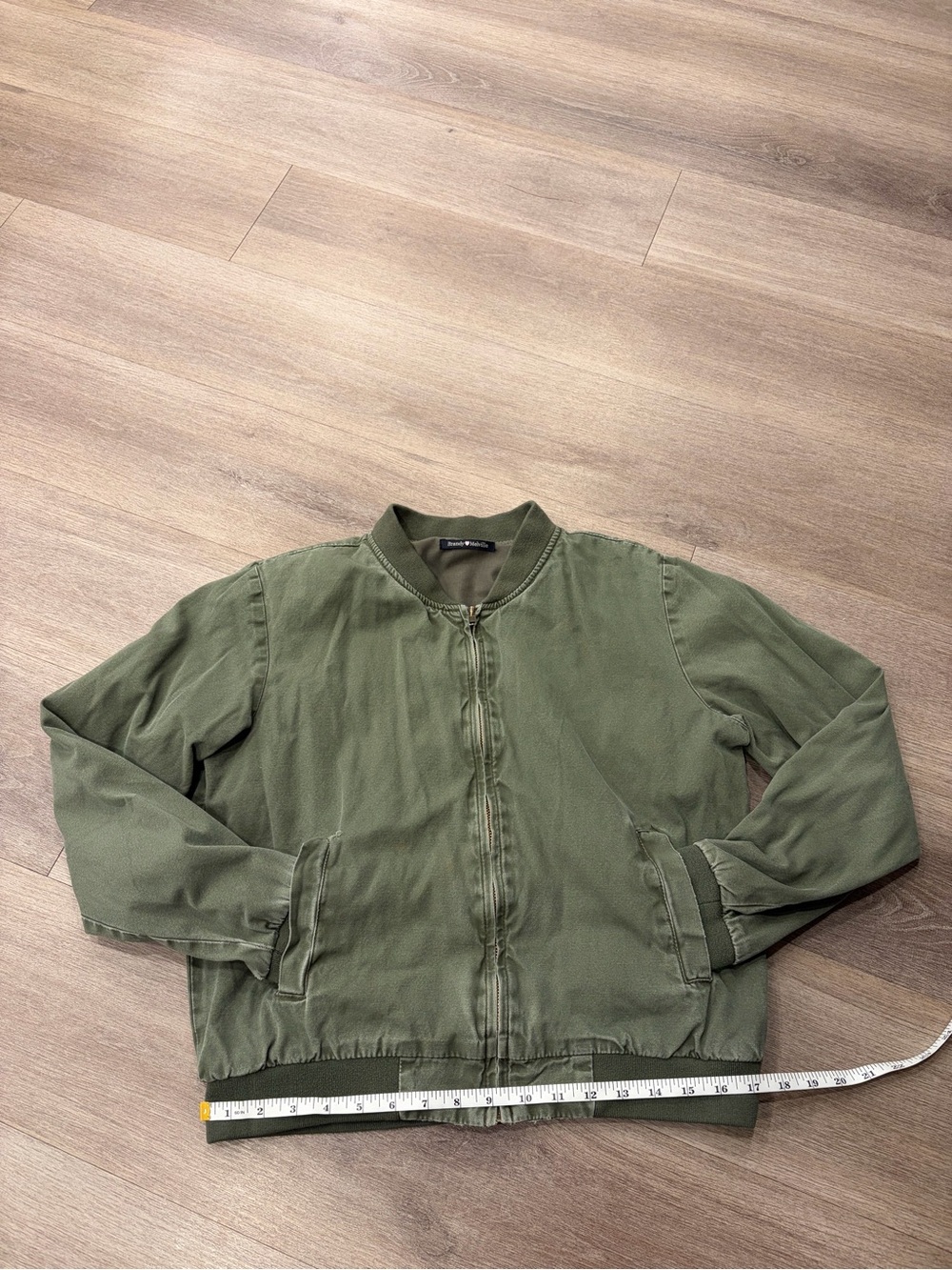Brandy Melville Olive Green Bomber Jacket